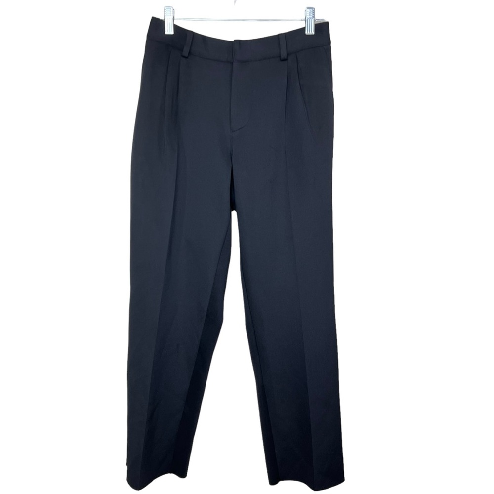 The Rail Black Cropped Pleated Pants Size Medium NWT